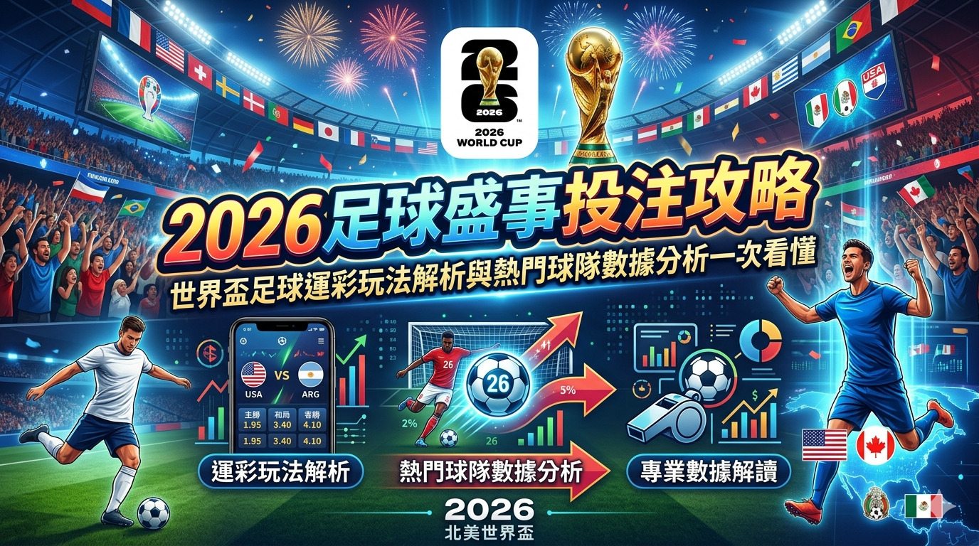 2026足球盛事投注攻略:世界盃足球運彩玩法解析與熱門球隊數據分析一次看懂